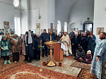 Священник совершил праздничное богослужение и чин Великого освящения воды