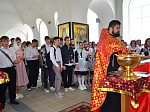Молебен с будущими выпускниками