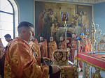 В субботу Светлой седмицы епископ Дионисий совершил Литургию в храме Успения Пресвятой Богородицы города Калач