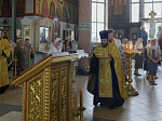 В канун дня памяти святого великомученика и целителя Пантелеимона, в Ильинском кафедральном соборе Россоши совершено всенощное бдение