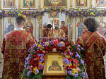 Глава Россошанской епархии совершил Божественную литургию в храме сщмч. Петра, митрополита Крутицкого, на малой родине святого