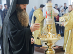 В Неделю 19-ю по Пятидесятнице епископ Дионисий совершил Божественную литургию в Воскресенском соборе Белогорского мужского монастыря