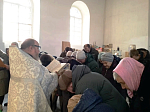 В Крещенский сочельник на сельских приходах Верхнемамонского района был совершен чин Великого освящения воды