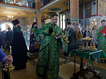 В канун праздника Входа Господня в Иерусалим Архипастырь совершил всенощное бдение в Свято-Ильинском кафедральном соборе города Россоши