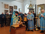 Богослужение в день Сретения Господня в Казанском храме Каменки