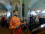 В понедельник Светлой седмицы епископ Дионисий совершил Литургию в храме Покрова Пресвятой Богородицы города Павловска
