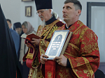 В Неделю 6-ю по Пасхе, о слепом, епископ Дионисий совершил Божественную литургию в Воскресенском соборе Белогорского мужского монастыря