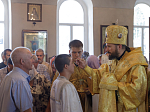 Преосвященнейший Дионисий, епископ Россошанский и Острогожский, совершил всенощное бдение в храме святых апостолов Петра и Павла села Петропавловка