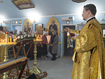Правящий Архиерей возглавил воскресное богослужение в храме Рождества Пресвятой Богородицы города Россошь