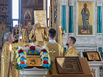 В канун Недели 4-й по Пятидесятнице епископ Россошанский и Острогожский Дионисий совершил всенощное бдение в Свято-Ильинском кафедральном соборе г. Россоши