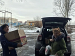 Сбор гуманитарной помощи для беженцев из ДНР и ЛНР