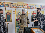 В пятницу 3-й седмицы Великого поста епископ Дионисий совершил Литургию Преждеосвященных Даров в Троицком храме с. Елизаветовка