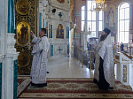 Накануне праздника Преображения Господня секретарь Россошанской епархии совершил всенощное бдение в Ильинском кафедральном соборе города Россоши