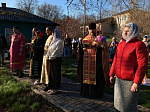 Протоиерей Владимир Шереметов совершил Пасхальное богослужение в Михайло-Архангельском храме и молебное пение на сельских приходах