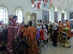 Глава Россошанской епархии совершил Божественную литургию в храме святого мученика Иоанна Воина города Богучар