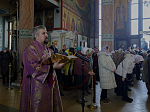 В Неделю Торжества Православия Правящий Архиерей совершил Божественную литургию в Свято-Ильинском кафедральном соборе города Россошь