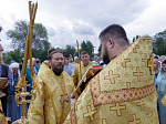 Правящий Архиерей совершил первую Божественную литургию в новопостроенном храме во имя первоверховного апостола Павла города Павловска