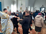 Священник совершил праздничное богослужение и чин Великого освящения воды