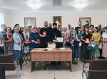 В здании Епархиального управления города Россошь прошла очередная встреча с прихожанами в рамках программы «Исследуйте Писания»