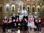 В храме святого великомученика Пантелеимона села Пришиб состоялся детский рождественский праздник