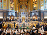 В семнадцатую годовщину интронизации Святейшего Патриарха Кирилла епископ Дионисий сослужил Предстоятелю Русской Православной Церкви в Храме Христа Спасителя