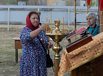Епископ Дионисий возглавил Божественную литургию на территории Верхнемамонского казачьего кадетского корпуса с. Гороховка и совершил закладку камня в основание храма