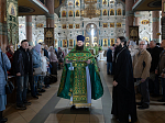 В праздник Входа Господня в Иерусалим епископ Дионисий совершил Божественную литургию в Ильинском кафедральном соборе Россоши