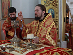 В понедельник седмицы 2-й по Пасхе Преосвященнейший епископ Дионисий совершил Литургию в Преображенском храме Острогожска