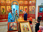 Божественная литургия в слободе Шапошниковка