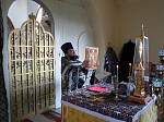 Литургия Преждеосвященных Даров в Великий вторник Страстной седмицы в Александро-Невском храме