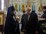 Глава Россошанской епархии возглавил служение Божественной литургии в Свято-Ильинском кафедральном соборе города Россоши