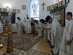 В праздник Собора Пресвятой Богородицы Преосвященнейший епископ Дионисий совершил Литургию в храме иконы Божией Матери «Казанская» города Павловска