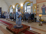 Правящий Архиерей совершил Божественную литургию в храме Покрова Пресвятой Богородицы села Осиковка Кантемировского района