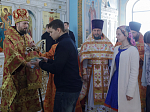 В субботу Светлой седмицы епископ Дионисий совершил Литургию в храме Успения Пресвятой Богородицы города Калач