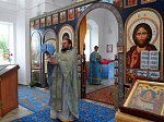 Богослужение в Успенском храме села Зайцевка