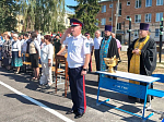 Руководители двух профильных епархиальных отделов приняли участие в линейке в КОУ ВО Острогожский филиал «Горожанский казачий кадетский корпус»