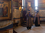 В канун Недели Торжества Православия Преосвященнейший епископ Дионисий совершил всенощное бдение в Ильинском кафедральном соборе