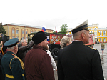 В день 76-летия Победы благочинный участие в торжественном митинге и возложении венков к мемориалу погибшим воинам