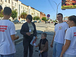 «Белый цветок» в Острогожске: студенты и сотрудники колледжей приняли участие в благотворительной акции