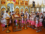 В поселке Каменка воспитанники МБДОУ «Детский сад «Теремок» приняли участие в таинстве Евхаристии