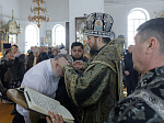 В среду второй седмицы Великого поста епископ Дионисий совершил Литургию Преждеосвященных Даров и диаконскую хиротонию в Казанском храме поселка Каменка