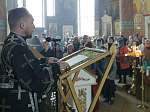Преосвященнейший епископ Дионисий совершил в Свято-Ильинском кафедральном соборе города Россоши последнюю в этом году Литургию Преждеосвященных Даров