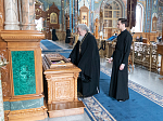 В Великую Среду Глава Воронежской митрополии совершил последнюю в нынешнем году Литургию Преждеосвященных Даров