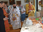 В день памяти великомученика Пантелеимона в Казанском храме поселка Каменка совершено праздничное богослужение
