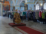 В субботу Светлой седмицы епископ Дионисий совершил Литургию в храме Успения Пресвятой Богородицы города Калач