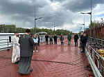 Освящение понтонного моста