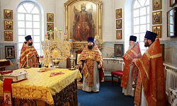 Соборная служба в Казанском храме Каменского благочиния