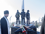 Архипастырь совершил заупокойное богослужение у мемориала военнослужащим, погибшим при исполнении воинского долга