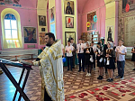 В храме Вмч. и Целителя Пантелеимона села Пришиб Калачеевского района совершен чин молебного пения перед сдачей экзаменов