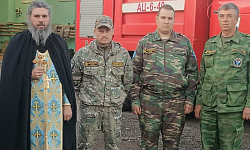 В пожарной части села Сергеевка Подгоренского района совершен молебен с участием личного состава части